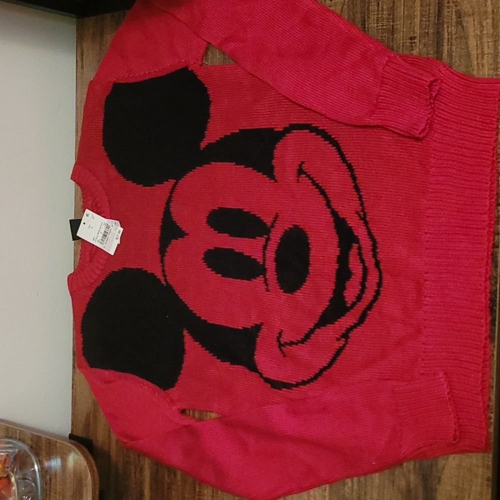 Womens Disney Branded Mickey Mouse Sweater.  Size small